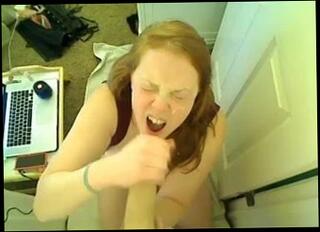 Video 131670601: amateur facial, straight facial, redhead takes facial