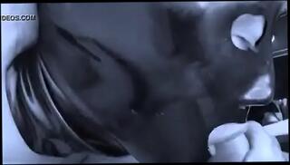 Video 782595385: latex sucks cock, latex mask blowjob, sperma