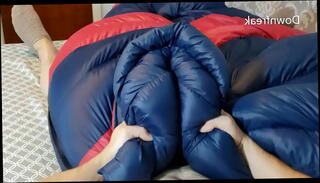 Video 1348332575: fetish solo masturbation, nylon fetish, solo male masturbation cumshot, solo masturbation toy, fetish hump, bed solo