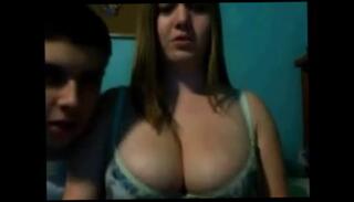 Video 142667204: teen couple webcam, couple playing