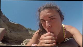 Video 1570263821: amber nevada, amateur straight blowjob, amateur brunette blowjob, amateur blowjob hd, amateur spanish brunette, beach blowjob
