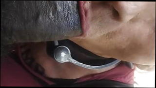 Video 1566857741: interracial domination, dominates cock sucking, amateur shemale domination, amateur interracial blowjob, domination black cock, whore