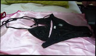 Video 328942201: bikini cum, gay bikini, black bikini, gay man cum, spandex cum