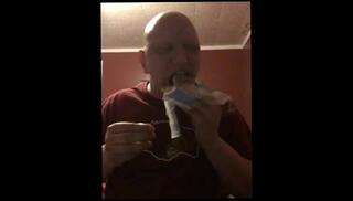 Video 1499894803: amateur solo male, solo belly, eating solo, amateur stuffed