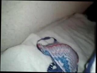 Watch the video about Wank off panties... cuming bra