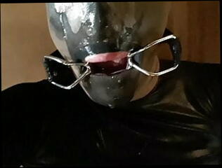 Video 1578759501: latex nylon, latex deep throat, gay latex, latex mask, fetish
