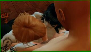 Video 1658487195: double blowjob threesome, double blowjob sucking, tits double blowjob, big tits sucks double, licking double, goth threesome, big double headed, two double