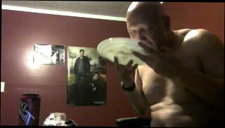 Video 1054869603: chubby submissive, chubby male solo, submissive amateur, chubby stuffing, chubby belly, chubby pig, amateur cleaning