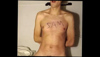 Video 1603064625: gay bdsm slave, gay twink slave, slave whipped, twinks young slaves, gay twink self