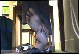 Video 755966001: ebony foot, african straight, woman, straight black