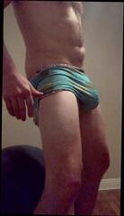 Video 192370101: gay masterbation, gay balls, one ball, man masterbating, hard cock bouncing, horny