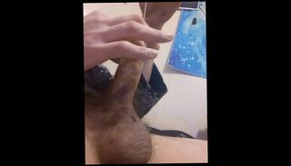 Video 1609149933: femdom bondage handjob, fetish gay solo, femdom male bondage, amateur solo handjob, big dick solo male, pee hole stretching