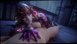 Video 1574599463: 3d cartoon babe, 3d cartoon brunette, 3d pov, big boobs 3d babe, 3d big tit babe, babe pov handjob, amateur pov handjob, widowmaker pov