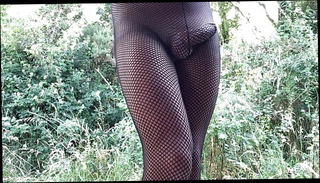 Video 1569918491: crossdresser pantyhose cock, big cock crossdresser, gay pantyhose, amateur pantyhose, fishnet pantyhose, pantyhose outdoor, public pantyhose