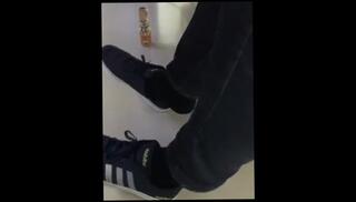 Video 858025203: candid feet shoeplay, feet solo, amateur solo male, solo amateur young, socks shoeplay, old feet