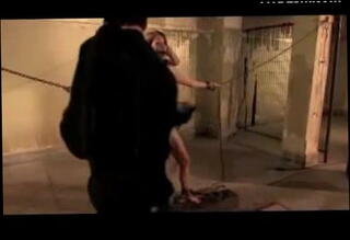 Video 21138301: chained whipped, chained dominated, bdsm chained, chained spanked, dominates straight, chained redhead, clamps