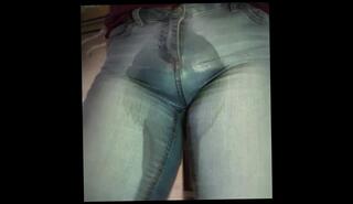 Video 1595420693: pissing peeing fetish, solo pee fetish, amateur femboy solo, solo amateur trans, pee jeans wetting, pee pants
