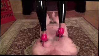 Video 254947701: latex mistress slave, femdom mistress latex, mistress trample slave, blonde latex mistress, mistress feet, straight slave, mistress heels, mistress hd, man feet