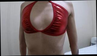 Watch the video about Stepsister triy on micro bikinis