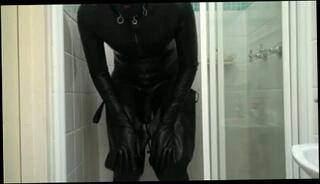 Video 100676201: crossdresser butt plugged, butt plug masturbation, amateur butt plug, gay butt plug, catsuit, plugged man