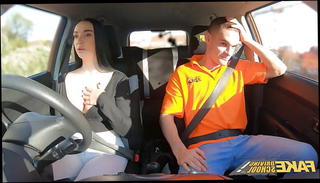 Watch the video about Fake Driving School Instructor Cheats with Lady