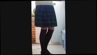 Video 1482493501: crossdressing gay twink, crossdresser schoolgirl, gay latino twink, gay mexican twink, gay twink outdoor, girl shoes