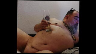 Video 1596452785: chubby piss, piss drinking, bear pissing, chained