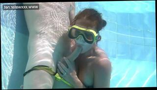 Watch the video about Hardcore blowjob underwater Minnie Manga
