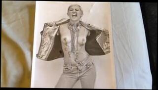 Video 143310401: miley cyrus, gay man cum