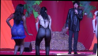 Watch the video about Sexy chick in jumpsuit and thong