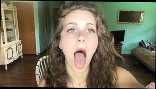 Video 1157400665: amateur sexy teen babe, cute sexy teen babe, sexy small tit babe, sexy brunette teen babe, amateur teen mouth, babe drools, sexy spit