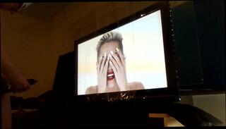 Video 188510901: miley cyrus, flashlight, gay balls, gay cam, wrecking ball, one ball, man balls