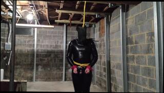 Video 1618336723: latex fetish bondage, catsuit bondage, solo bondage, solo amateur toys, solo amateur cum, bondage cumshot, solo male toy, self bondage, 60fps amateur