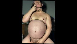 Video 1626462023: gag nipple clamps, inflation fetish, solo gagging, nipple clamp play, amateur solo play, amateur solo male, male belly inflation, open mouth gag
