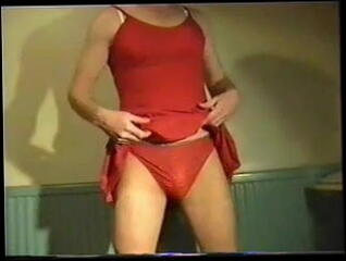 Video 21024101: sexy red dress, man gay