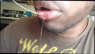 Video 335587601: tongue fetish drooling, spit drool fetish, fetish loving, man gay