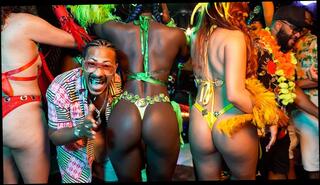 Watch the video about Wild carnaval DP fuck orgy