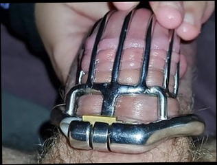 Video 1560868101: caged cock tease, cock balls slapping, caged husband, slapping wife, caged sex, lick slap, slapping spitting, ball busting tease, british ball busting, balls straight, wife rough sex