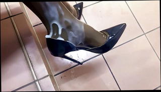 Video 1569637471: nylon cock cum, big cock shemale creampie, nylon sperm, nylon masturbation, nylon legs, nylons outdoor