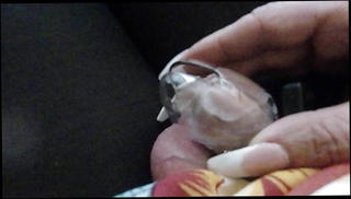 Video 1221102001: cage cum, caged shemale