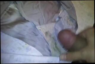 Video 112396401: gay masturbation cum, man masturbate cum, cock sperm, sperm panties, panties hard cock, sperm shooting, stroking hard cock