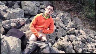 Video 980727035: skinny wank, twink wanking, skinny gay, chinese twink, public wank