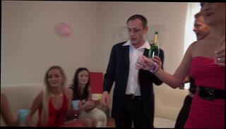 Video 34683204: angel piaff, amateur blowjob, beautiful college girl, college girl guy, girls handsome guy, girls together, girls celebrate