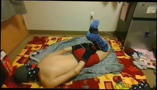 Video 1321248503: gay twink bondage, gay twink feet, twink solo gay, solo amateur twink, bondage sock gag, hogtied gagged, gay male bondage, hogtied struggling