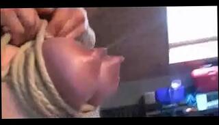 Video 694303855: big tits bdsm, tits bound, hard bdsm, lactating