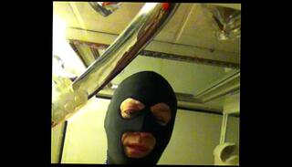 Video 188639985: bdsm slave boy, clamped slave, mistress pissing, solo slave, solo boy masturbation, masked slave