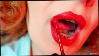 Video 1524931515: erotic fetish, fetish tease, fetish girl, lip fetish, fetish redhead, milf, teasing seducing, seduces red