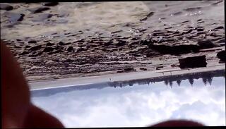 Video 95434701: woman wanking, beach wank, quick wank, gay man playing