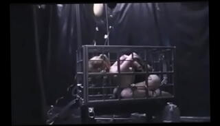 Video 1377634315: bondage domination bdsm, hogtied bdsm, bdsm cage, gagged caged, caged spanked