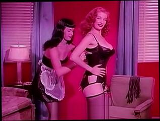 Video 996686204: bettie page, vintage pornstar, vintage red, vintage lingerie, vintage stockings